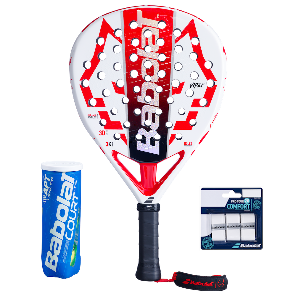 Viper Juan Lebron 2.5 + Padel Court + Pro Tour 2.0 3-pack